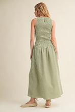 Load image into Gallery viewer, Olive Gingham Maxi
