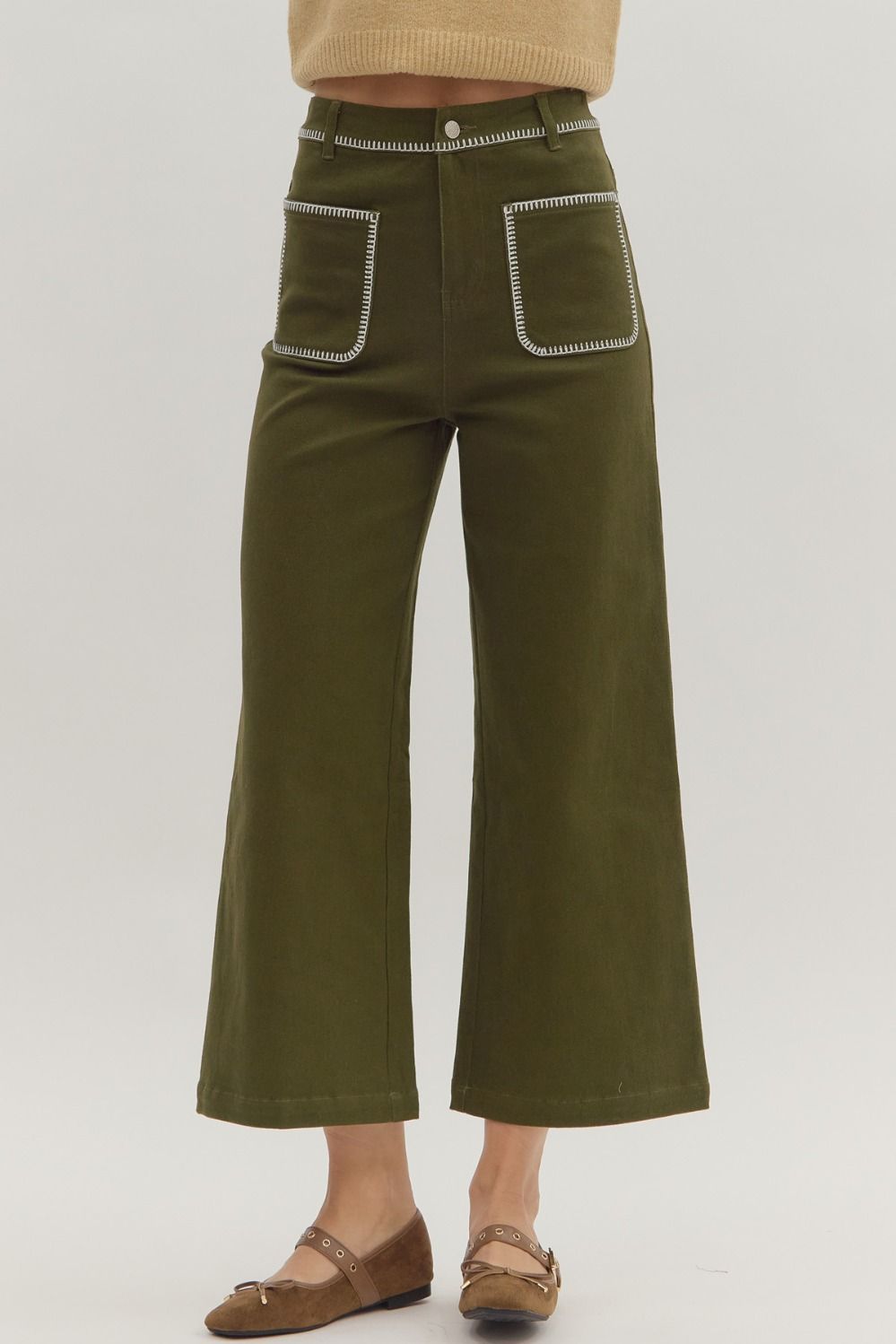 Moss Stitch Pants