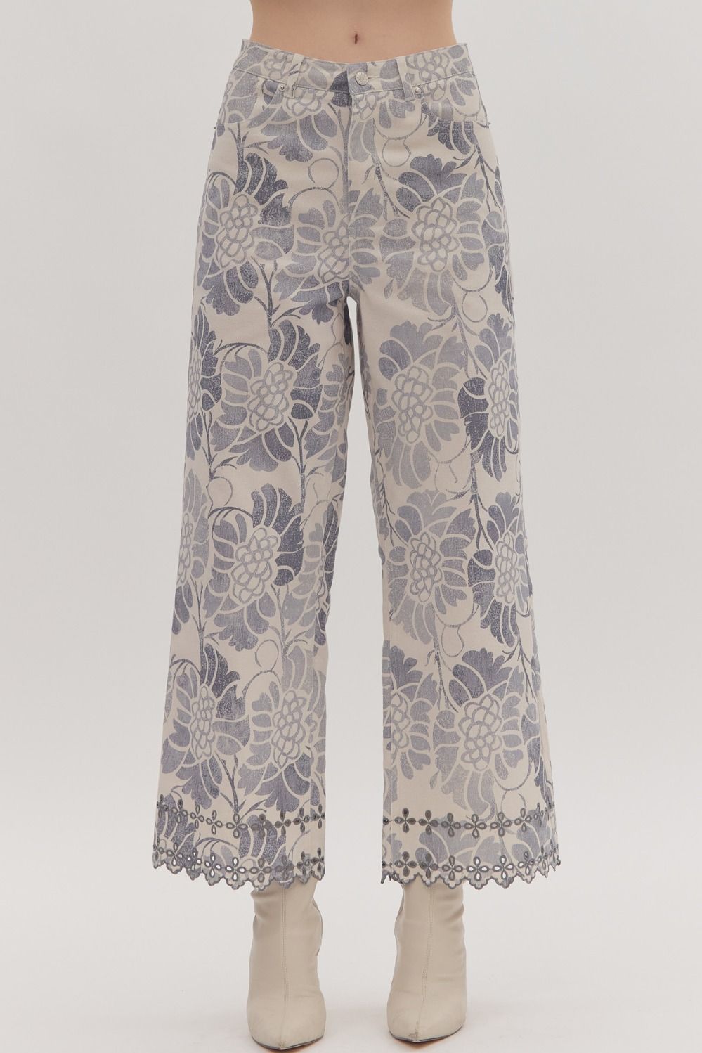 Indigo Petal Pants