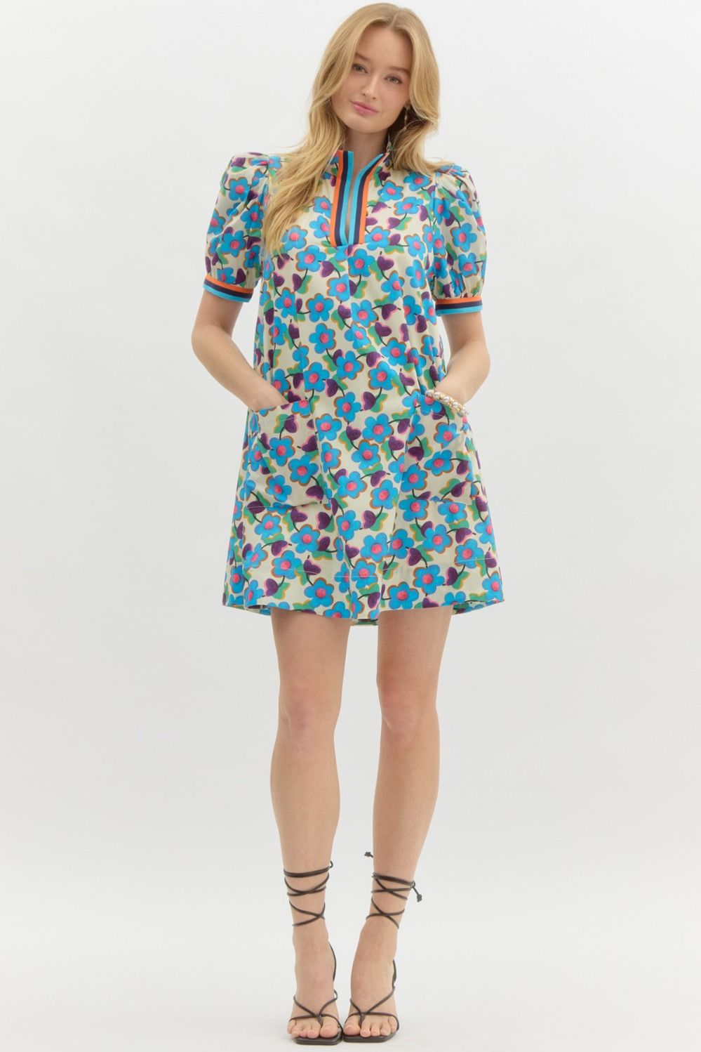 Aqua Bloom Dress