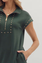 Load image into Gallery viewer, Gilded Zip Dress

