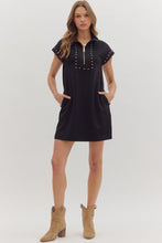 Load image into Gallery viewer, Gilded Zip Dress
