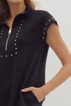 Load image into Gallery viewer, Gilded Zip Dress
