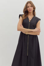 Load image into Gallery viewer, Blackline Zip Dress

