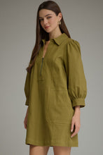 Load image into Gallery viewer, Utility Olive Dress
