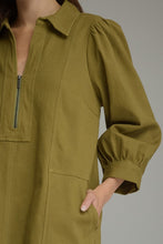 Load image into Gallery viewer, Utility Olive Dress
