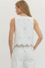 Load image into Gallery viewer, Daisy Pearl Eyelet Top

