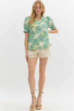 Load image into Gallery viewer, Mint Floral Top
