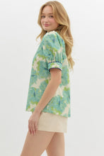 Load image into Gallery viewer, Mint Floral Top
