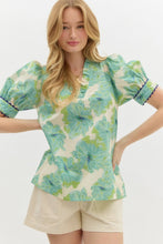 Load image into Gallery viewer, Mint Floral Top
