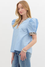 Load image into Gallery viewer, Leopard Sky Blouse
