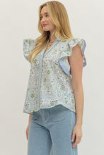 Load image into Gallery viewer, Blue Tapestry Top
