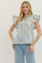 Load image into Gallery viewer, Blue Tapestry Top
