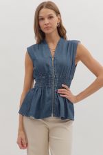 Zipline Denim Top