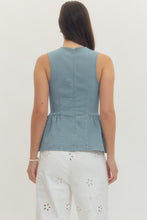 Load image into Gallery viewer, Blue Hour Peplum
