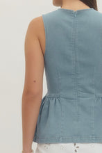 Load image into Gallery viewer, Blue Hour Peplum
