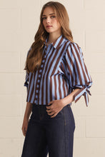 Load image into Gallery viewer, Pinstripe Society Blouse

