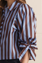 Load image into Gallery viewer, Pinstripe Society Blouse

