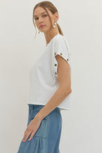 Load image into Gallery viewer, Ivory Rivet Top
