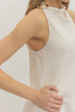 Load image into Gallery viewer, Cream Accent Drape Top
