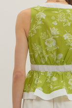 Load image into Gallery viewer, Lime Flora Top
