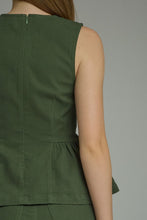 Load image into Gallery viewer, Forest Edge Peplum Top
