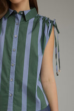 Load image into Gallery viewer, Blue Pine Stripe Top
