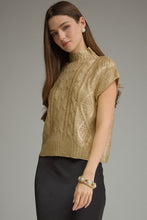 Load image into Gallery viewer, Liquid Gold Sweater Top
