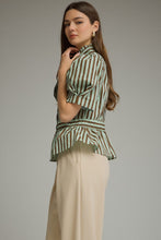 Load image into Gallery viewer, Mint Chocolate Stripe Top
