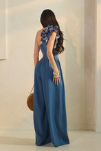 Load image into Gallery viewer, Blue Flora Jumpsuit
