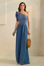 Load image into Gallery viewer, Blue Flora Jumpsuit
