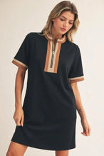 Load image into Gallery viewer, Black Varsity Dress

